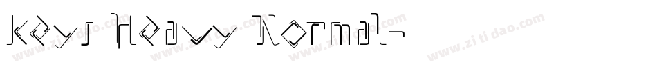 Keys Heavy Normal字体转换